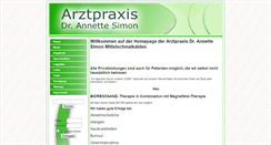 Desktop Screenshot of annette-simon.de