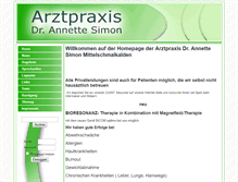 Tablet Screenshot of annette-simon.de